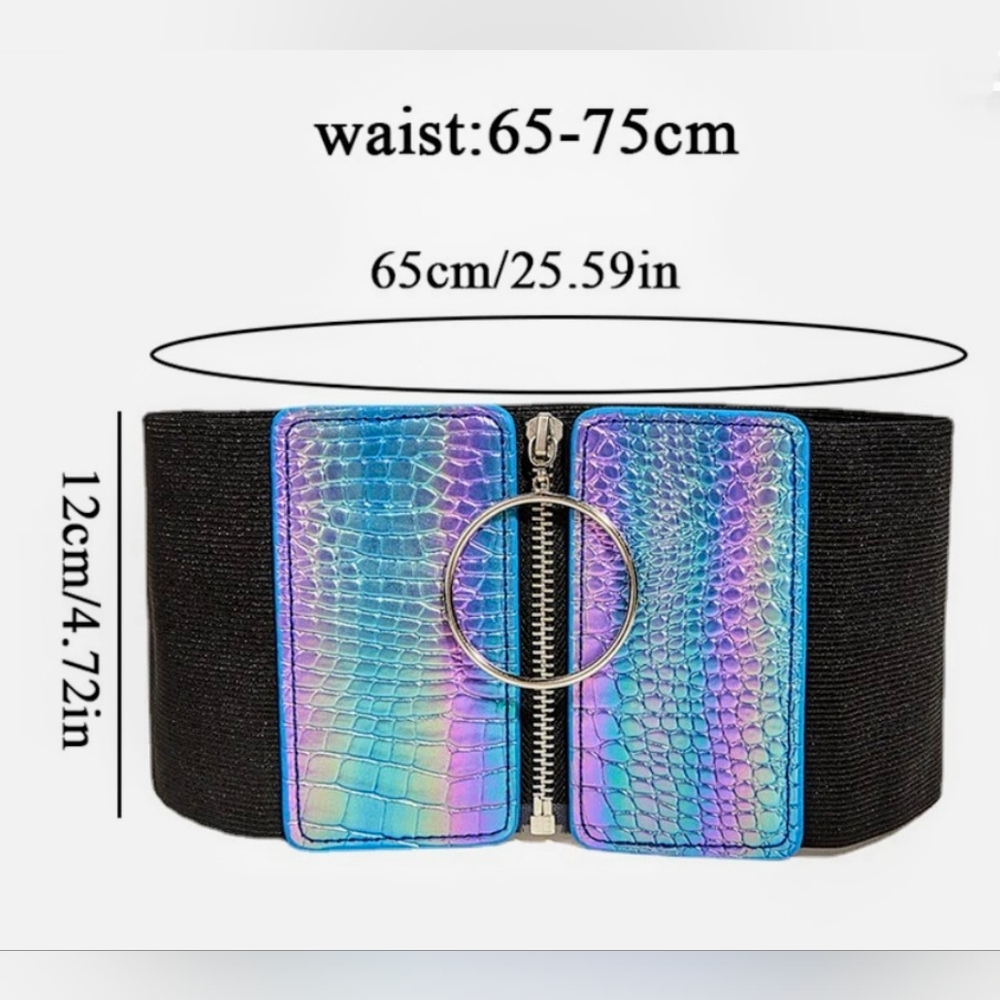 ☄️ Iridescent Snakeskin Belt - Picture 3 of 7